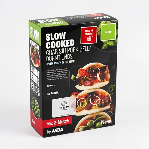 ASDA Slow Cooked Char Siu Pork Belly Burnt Ends 430g