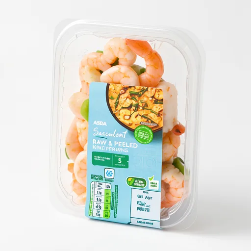 ASDA Succulent Raw & Peeled King Prawns 160g