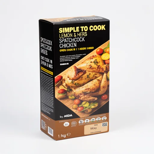 ASDA Simple to Cook Lemon & Herb Spatchcock Chicken 1.1kg