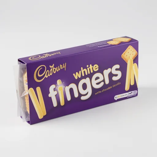 Cadbury Fingers White Chocolate Covered Biscuits 114g