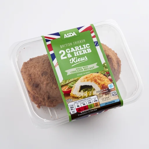 ASDA 2 Buttery Garlic & Herb Chicken Kievs 260g