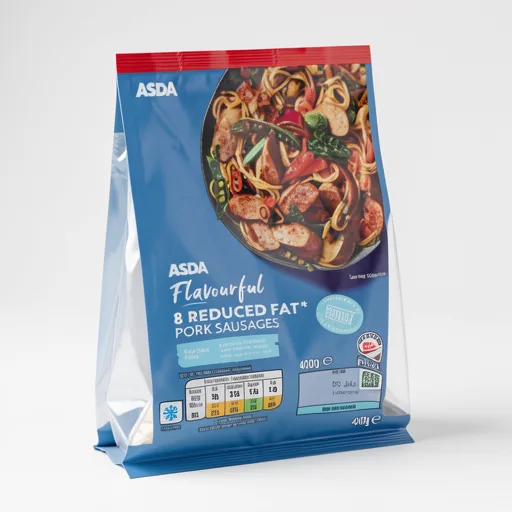 ASDA 8 Flavourful Reduced Fat Pork Sausages 400g