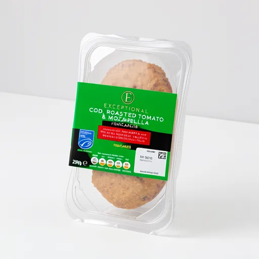 Exceptional by ASDA Cod, Roasted Tomato & Mozzarella Fishcakes 290g