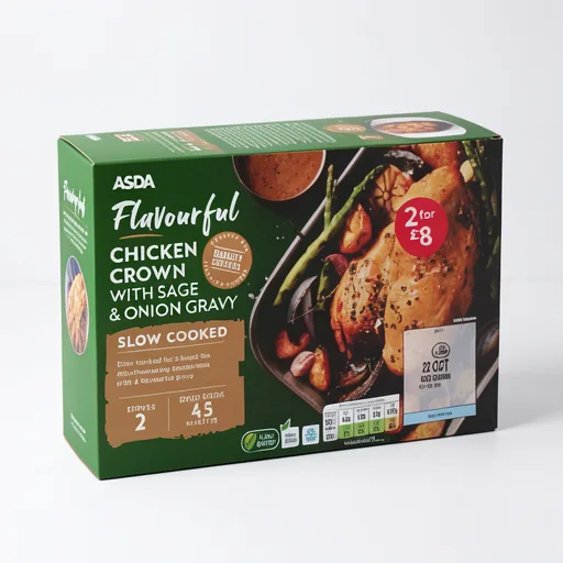 ASDA Slow Cooked Chicken Crown with Sage & Onion Gravy 505g