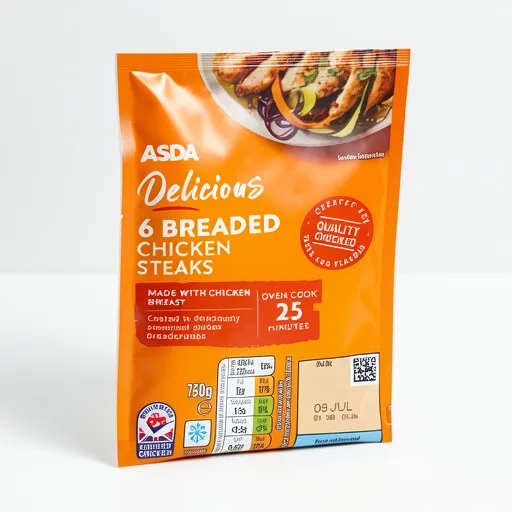 ASDA Delicious 6 Breaded Chicken Steaks 750g