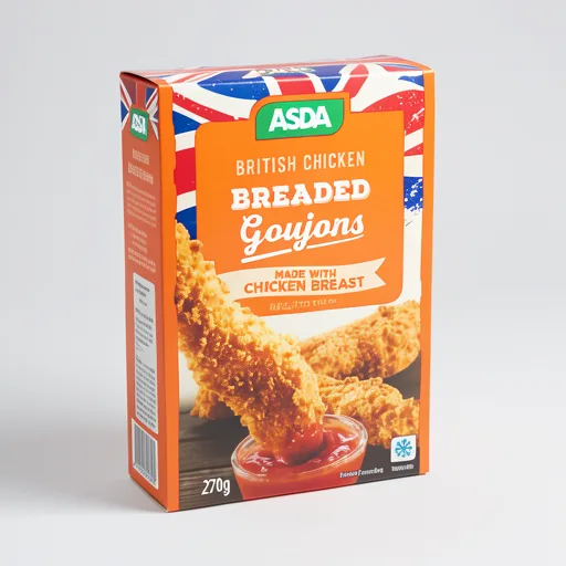 ASDA Crispy Breaded Chicken Goujons 270g