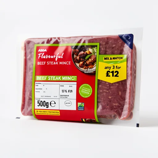 ASDA 15% Fat Beef Mince 500g