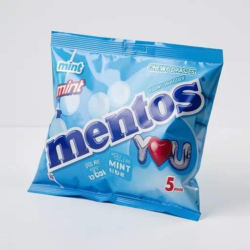 Mentos Mint Chewy Sweets 5 X 38G