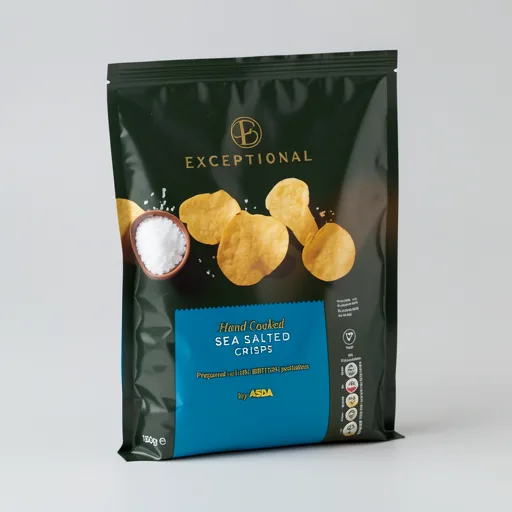 Exceptional By Asda Hand Cooked Sea Salted Crisps 150g