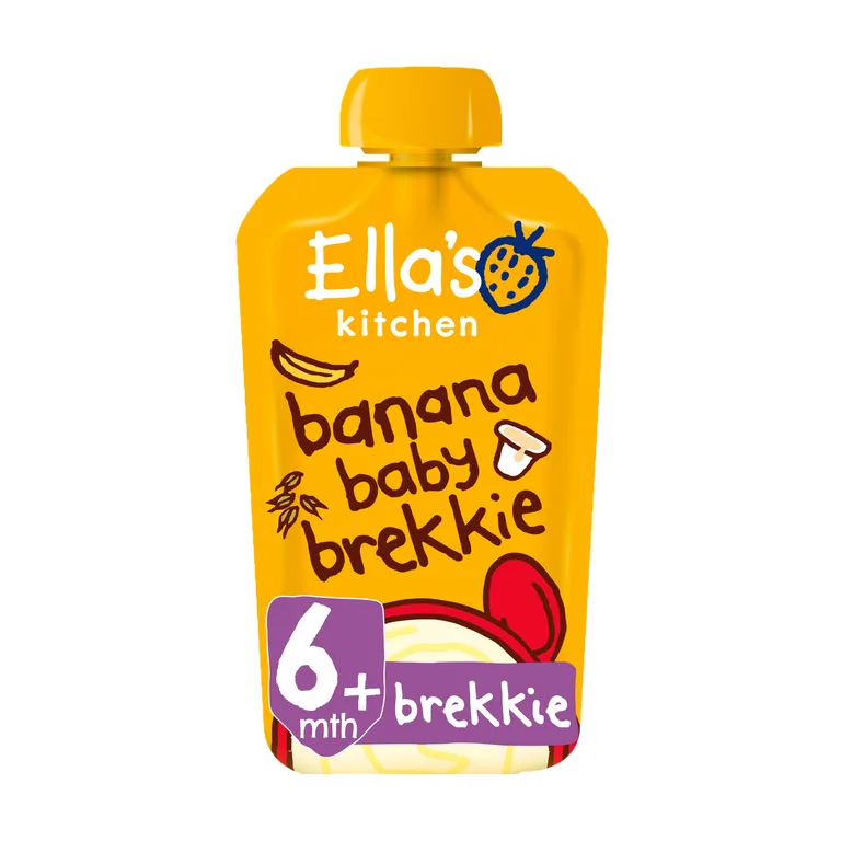 Ella's Kitchen Banana Baby Brekkie Baby Food Breakfast Pouch 6+ Months 