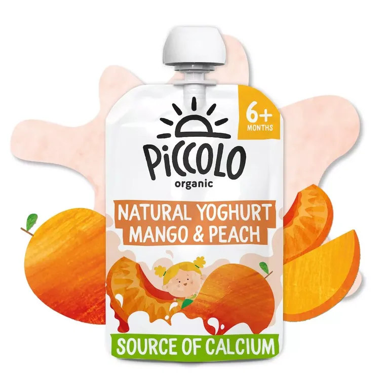 Piccolo Organic Natural Yoghurt Mango & Peach