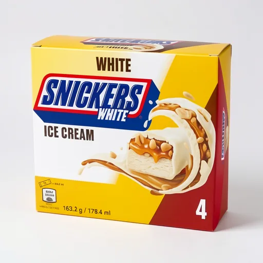 Snickers White Ice Cream 4 x 44.6ml