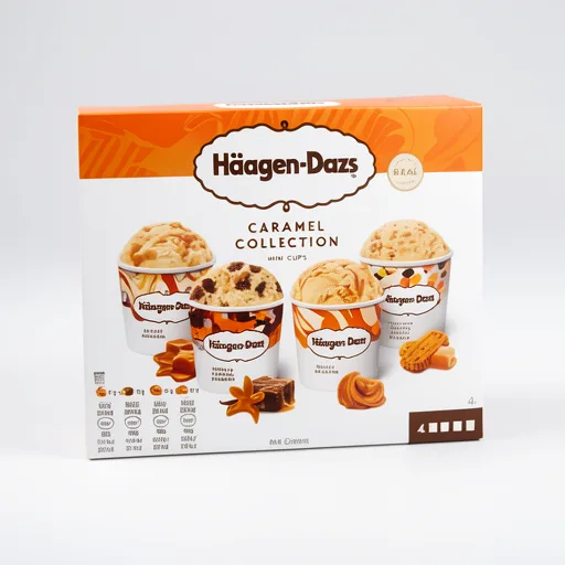 Haagen-Dazs Caramel Mini Ice Cream Cups 4 X 95Ml