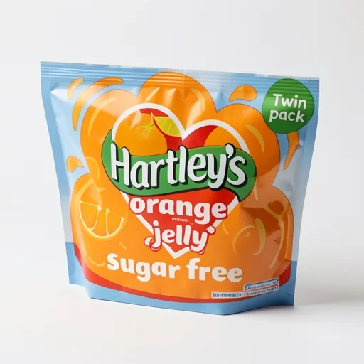Hartley's Orange Flavour Crystal Jelly Sugar Free Twin Pack 23g
