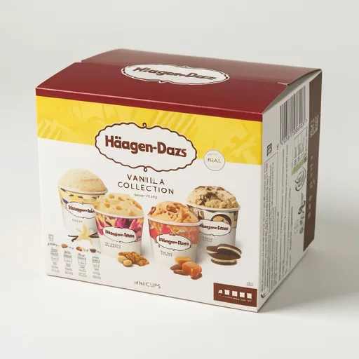 Haagen-Dazs Haagen-Dazs Vanilla Collection Minicup Ice Cream 4x95ml