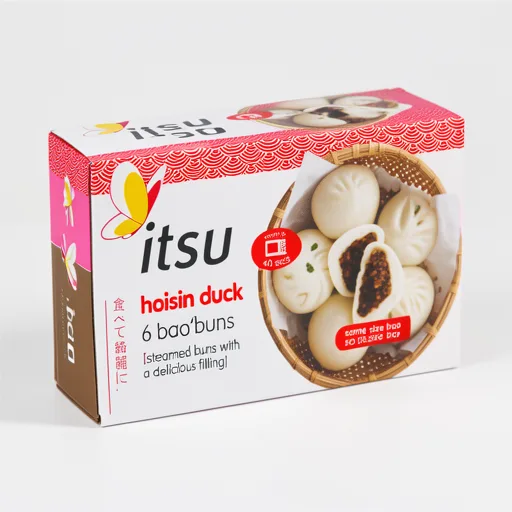 Itsu frozen hoisin duck 6 bao buns 270g
