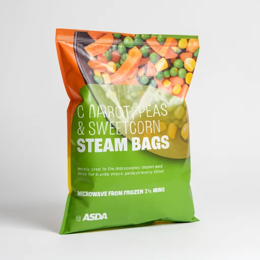 ASDA Steam Bags Carrot, Peas & Sweetcorn 4 x 160g (640g)