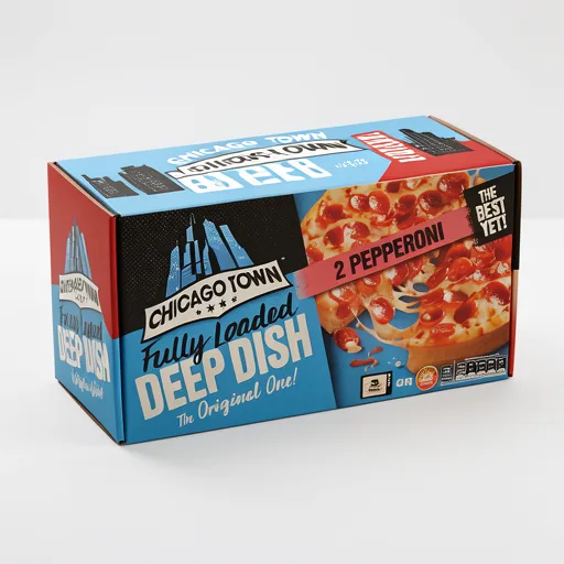 Chicago Town Deep Dish Pepperoni Pizzas 2 X 155G