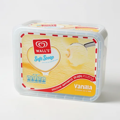 Wall's Soft Scoop Vanilla Ice Cream Dessert Tub 1800ml