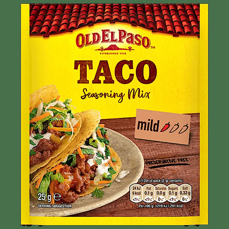 Old El Paso Garlic & Paprika Taco Seasoning Mix 35g