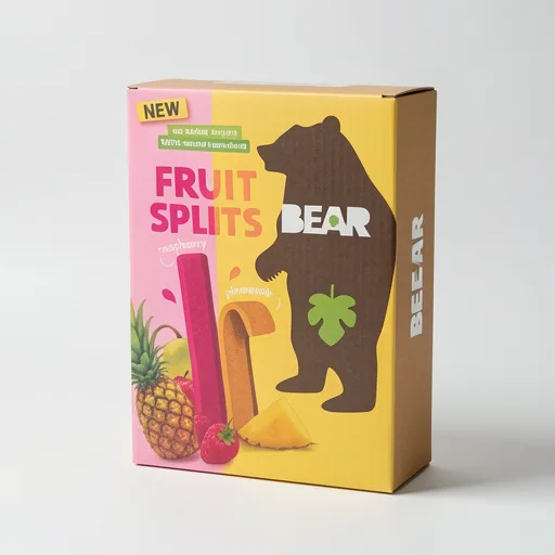 BEAR Fruit Splits Raspberry and Pineapple 5x20g