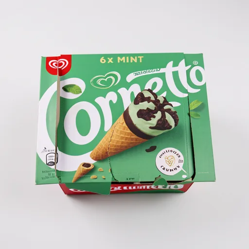 Cornetto Mint Ice Cream Cones 6x 90 ml