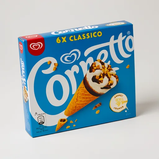 Cornetto Classico Ice Cream Cones 6 x 90ml