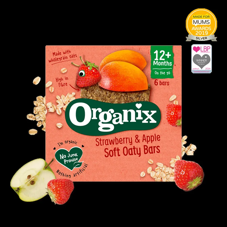 Organix Strawberry & Apple Soft Oaty Bars