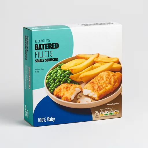 ASDA 4 Battered Cod Fillets 440g