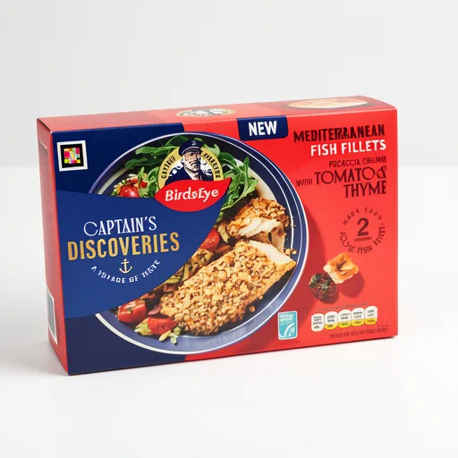Birds Eye Captain's Discoveries 2 Focaccia Crumb Mediterranean Fish Fillets 220g