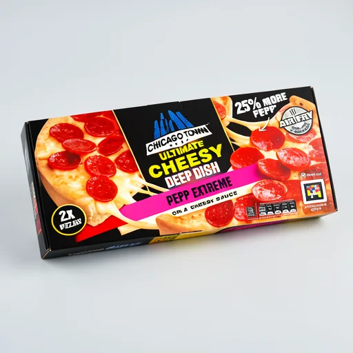 Chicago Town Ultimate Cheesy Deep Dish Pepperoni Extreme Pizza 2 x 163g