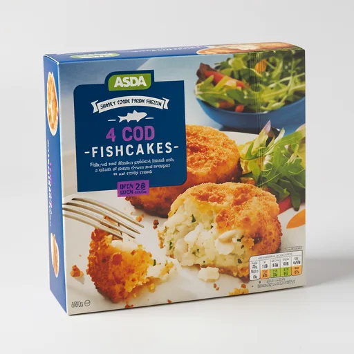 ASDA 4 Classic Cod Fishcakes 460g