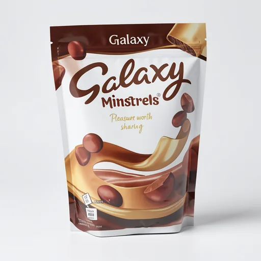 Galaxy Minstrels Milk Chocolate Buttons Sharing Pouch Bag 195g