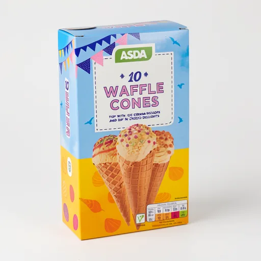 ASDA 10 Waffle Cones