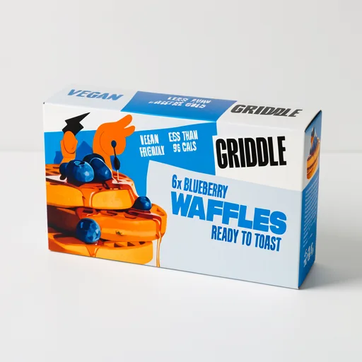 Griddle Bakery 6 Blueberry Waffles 200g