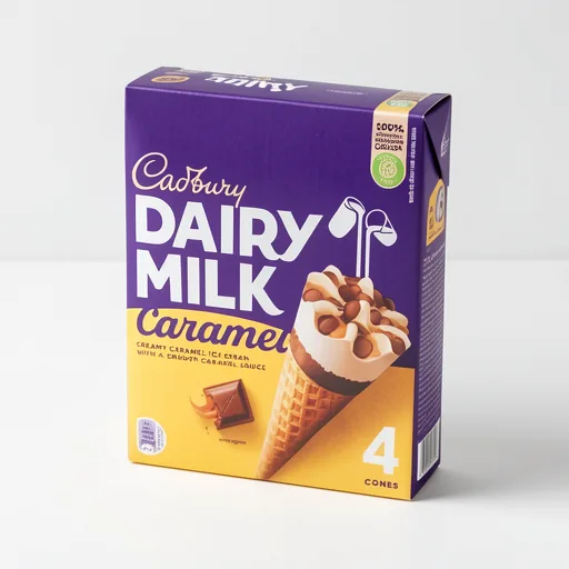 Cadbury Dairy Milk Caramel Ice Cream 4 X 100Ml