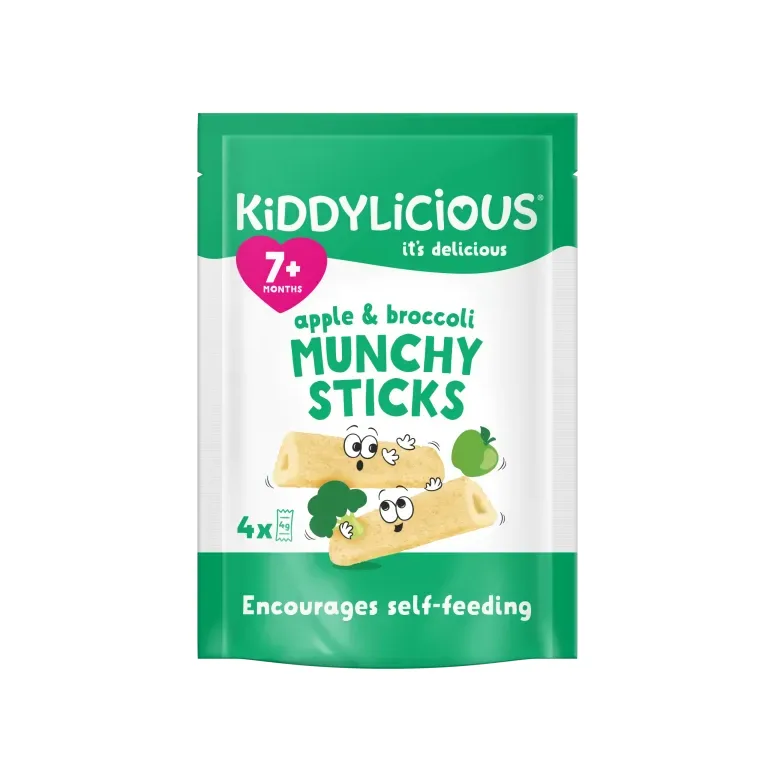 Kiddylicious Apple & Broccoli Munchy Sticks 7+ Months