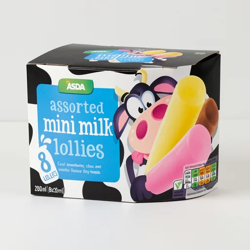 ASDA Assorted Milk Lollies 8 x 35ml (280ml)