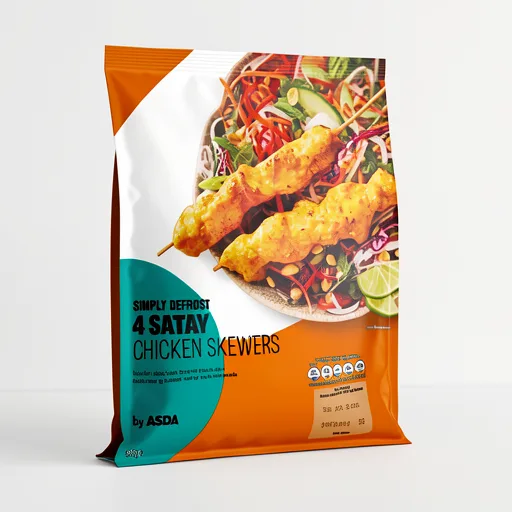 ASDA 4 Satay Chicken Skewers 340g