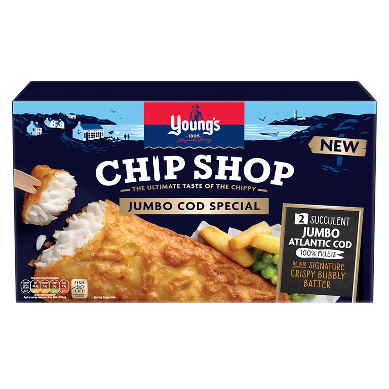 Young's 2 Chip Shop Succulent Jumbo Fish 480g