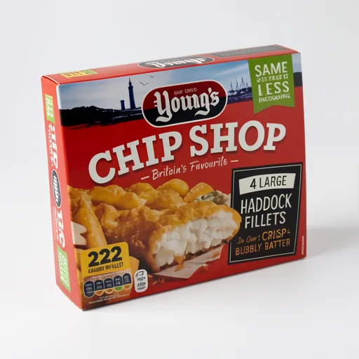 Young's Chip Shop Large Haddock Fillets 440g