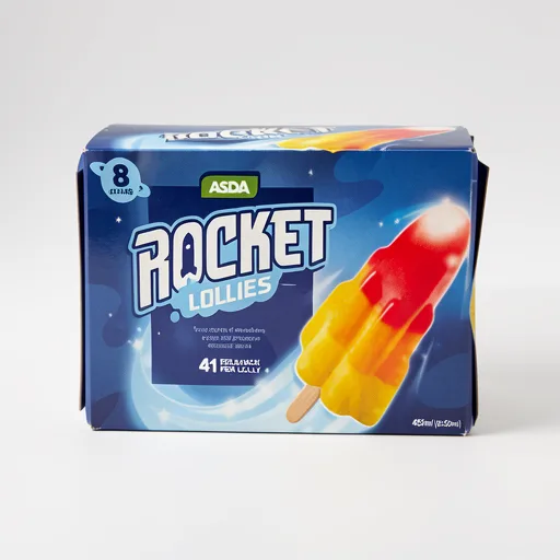 ASDA Rocket Lollies 8 x 58ml (464ml)
