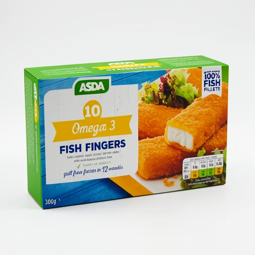 ASDA 10 Omega 3 Fish Fingers 300g