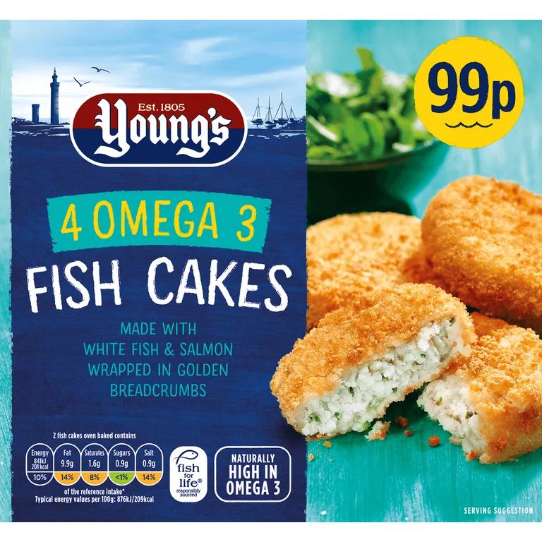 Young's 4 Cod Fish Cakes 200g