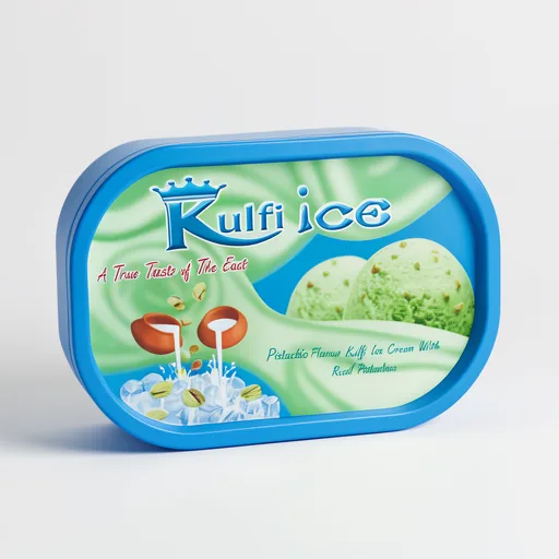 Kulfi Ice Pistachio Flavour Kulfi Ice Cream with Real Pistachios 1 Litre
