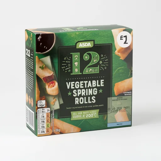 ASDA 12 Party Vegetable Spring Rolls 216g