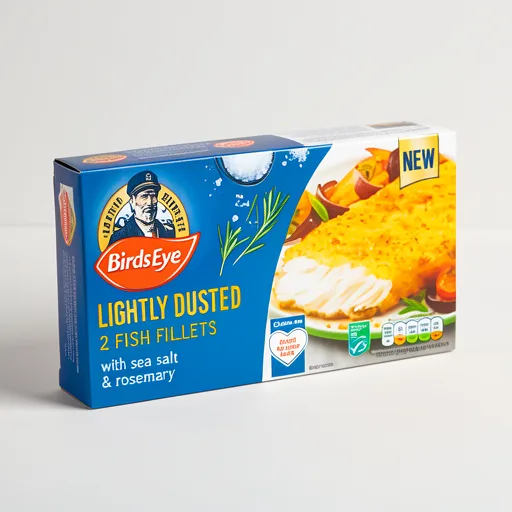 Birds Eye Captain's Discoveries 2 Lightly Dusted Fish Fillets with Sea Salt and Rosemary 280g