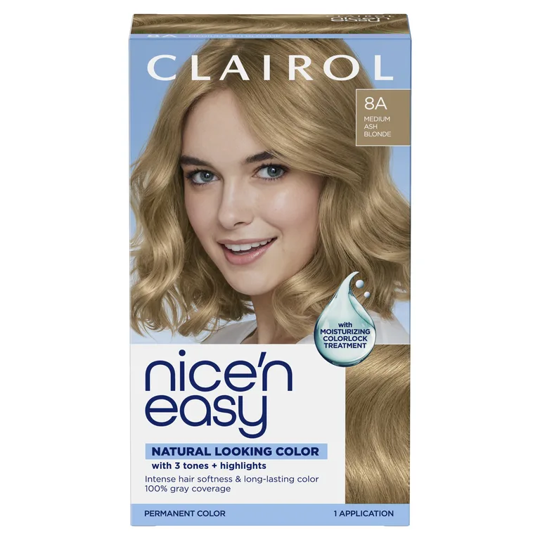 Clairol Lasting Colour Permanent Hair Dye 8a Medium Ash Brown