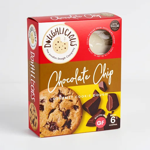 Doughlicious Chocolate Chip Ready to Bake Cookie Dough 6 x 34g (204g)