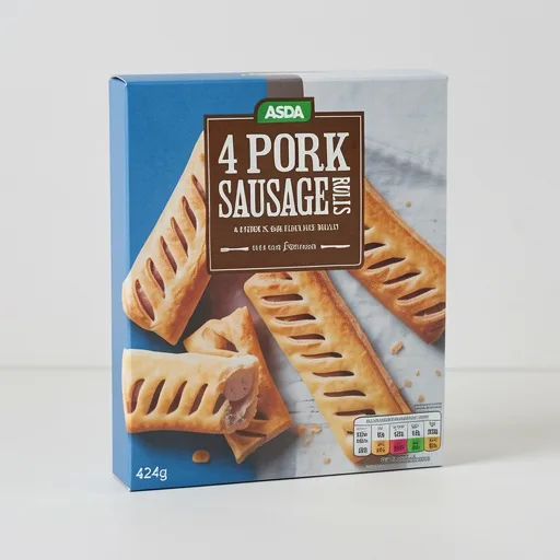 ASDA 4 Flaky Pork Sausage Rolls 424g